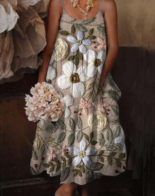 Sophia™ - Comfortable Bohemian Flower Dress