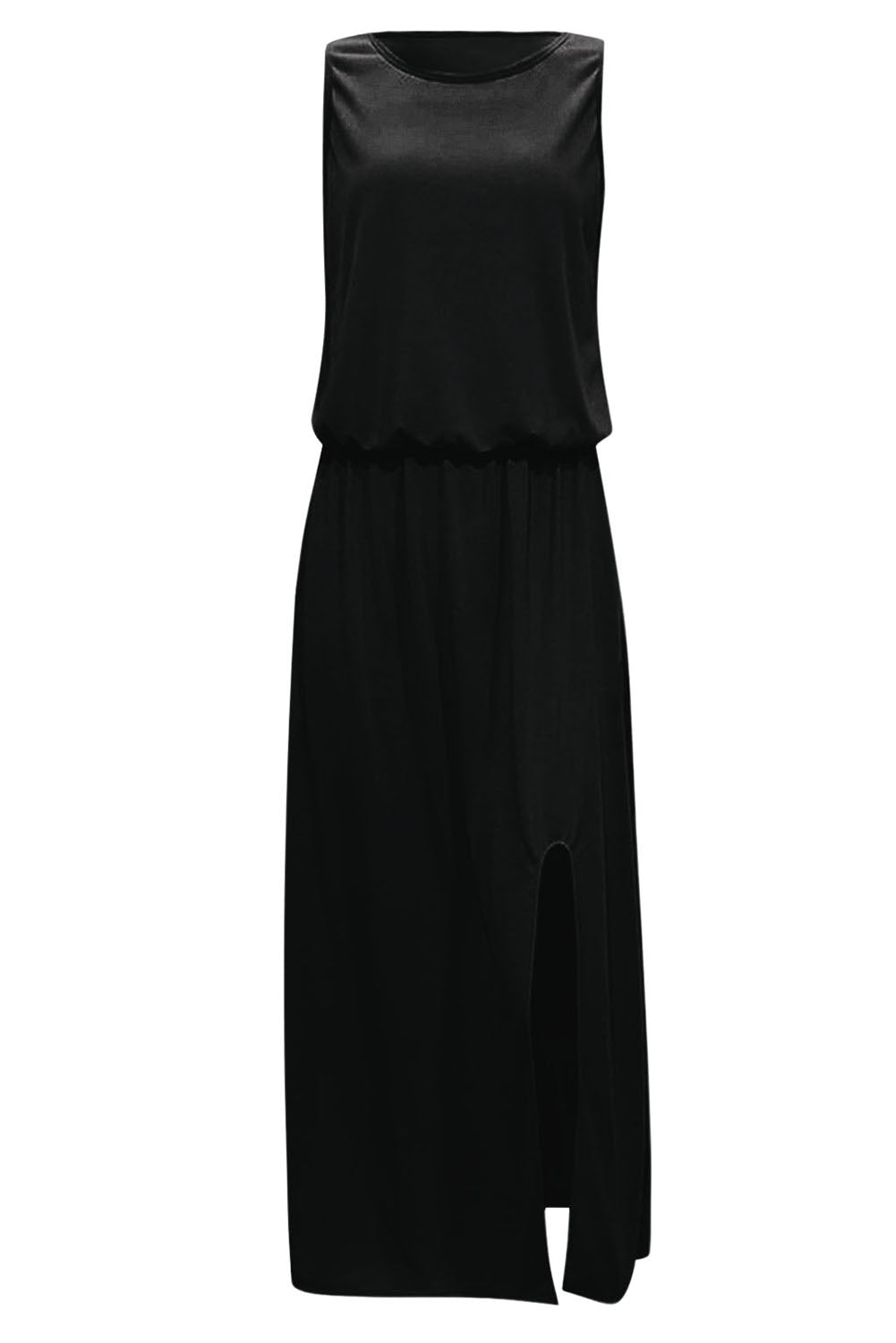 Riley™ - Stylish Solid Color Dress With Zipper And Slit