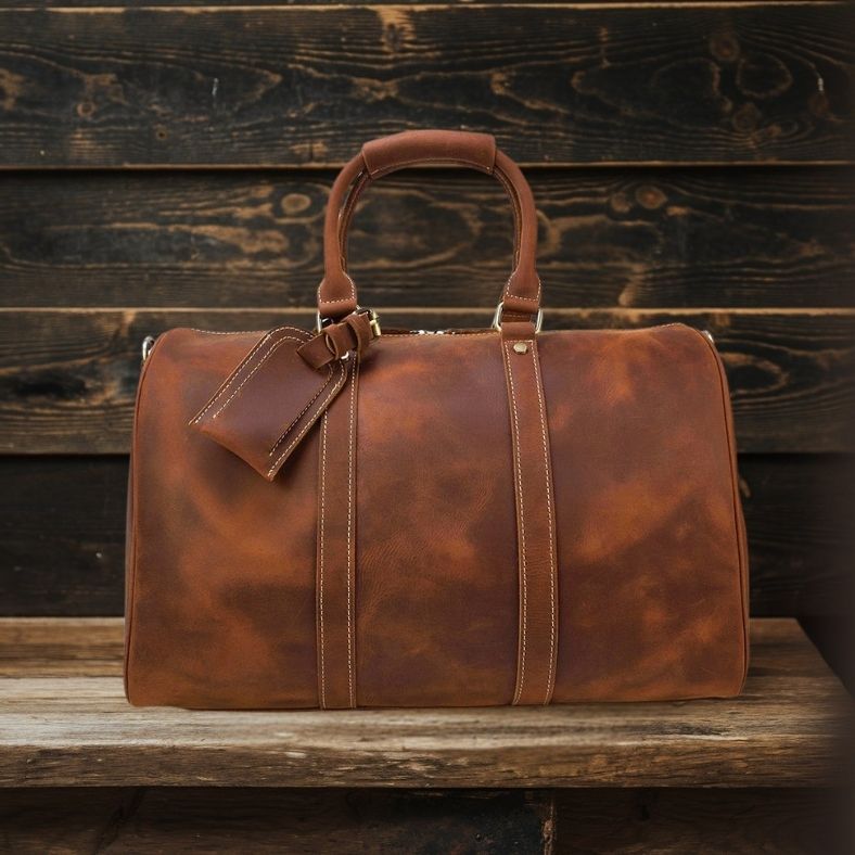 Zoe™ - Leather Duffle Bag