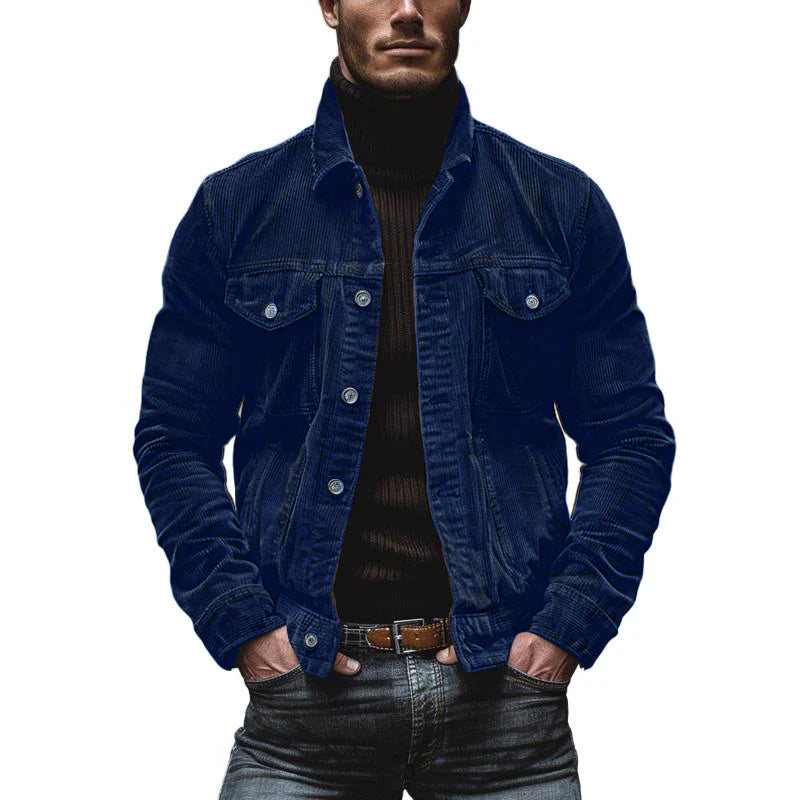 Ethan™ - Vintage Corduroy Single Breasted Jacket