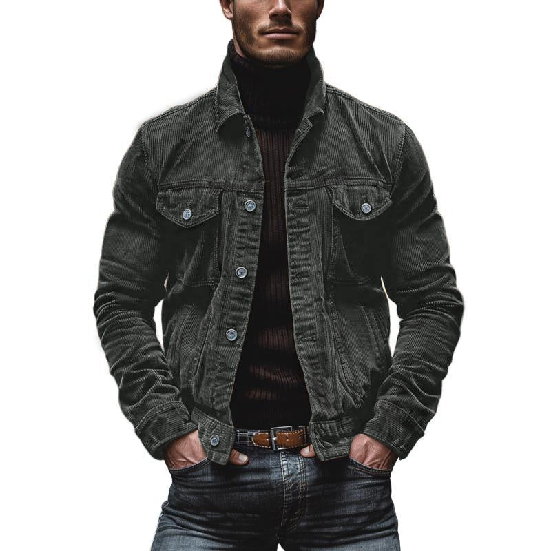 Ethan™ - Vintage Corduroy Single Breasted Jacket