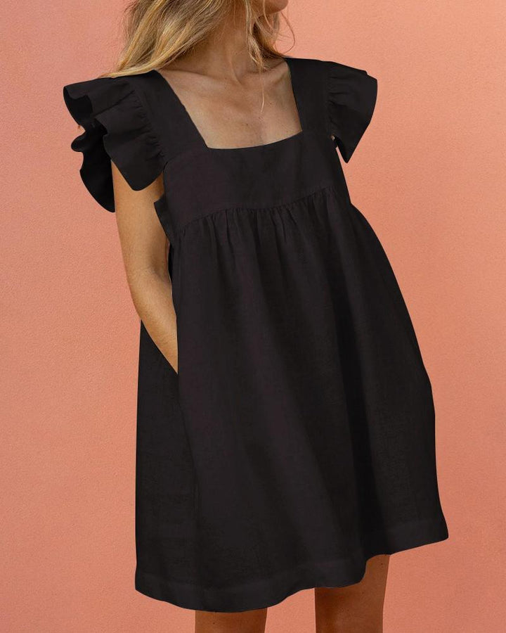 Alyssa™ - Effortless Flutter Sleeve Dress