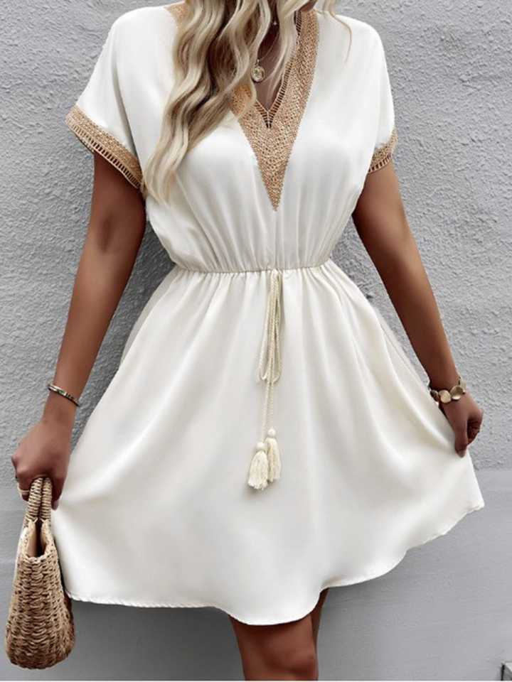 Aubrey™ - Elegant Lace Short Dress