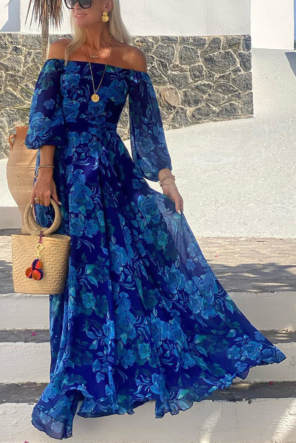 Aubrey™ - Floral Off-Shoulder Maxi Dress