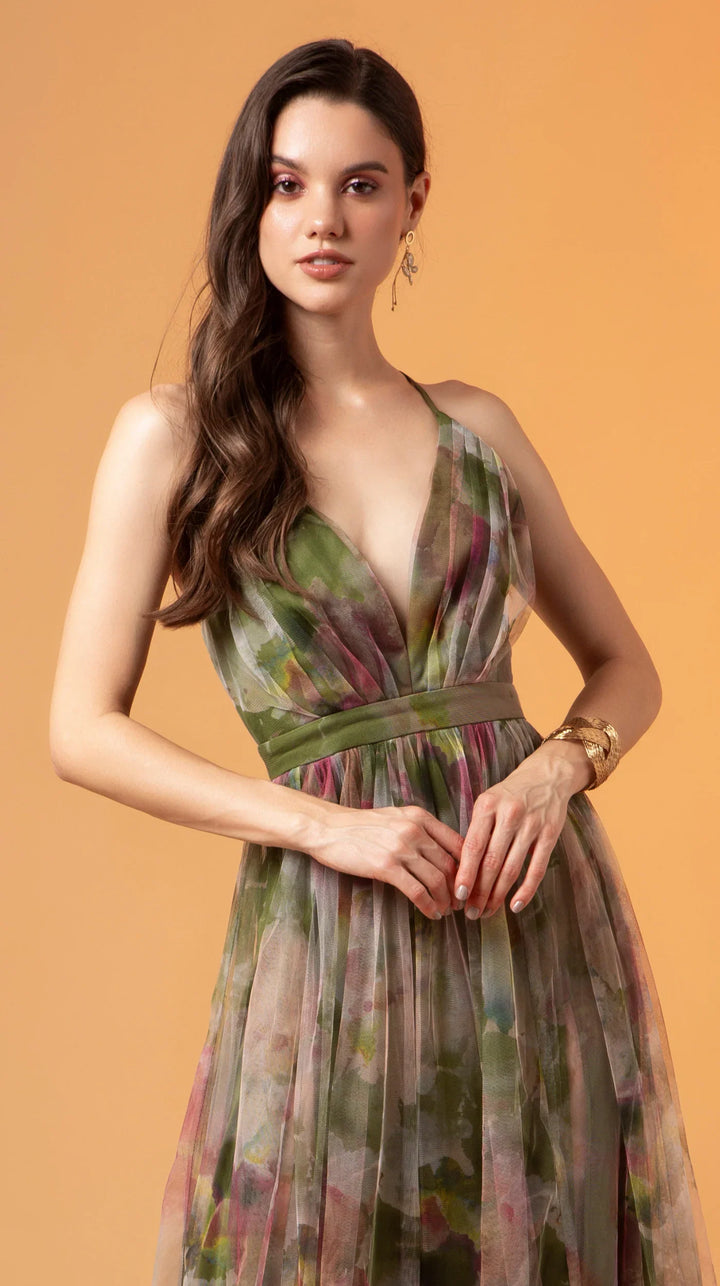 Scarlett™ - Long Handmade Floral Dress