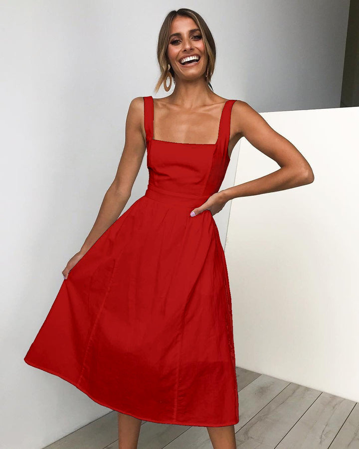 Aria™ - Timeless Square Neck Dress