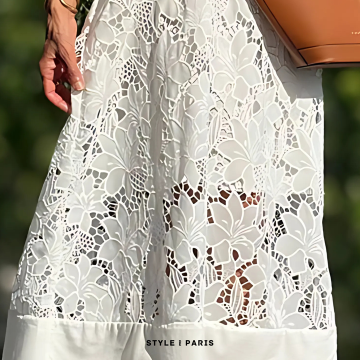 Grace™ - Modern Flowing Refined Lace Dress
