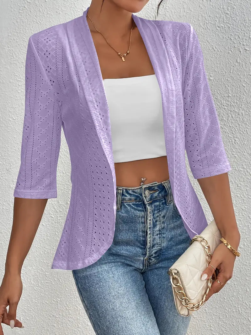 Penelope™ - Elegant Open-Front Jacket