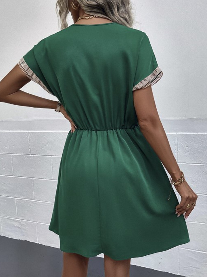 Aubrey™ - Elegant Lace Short Dress