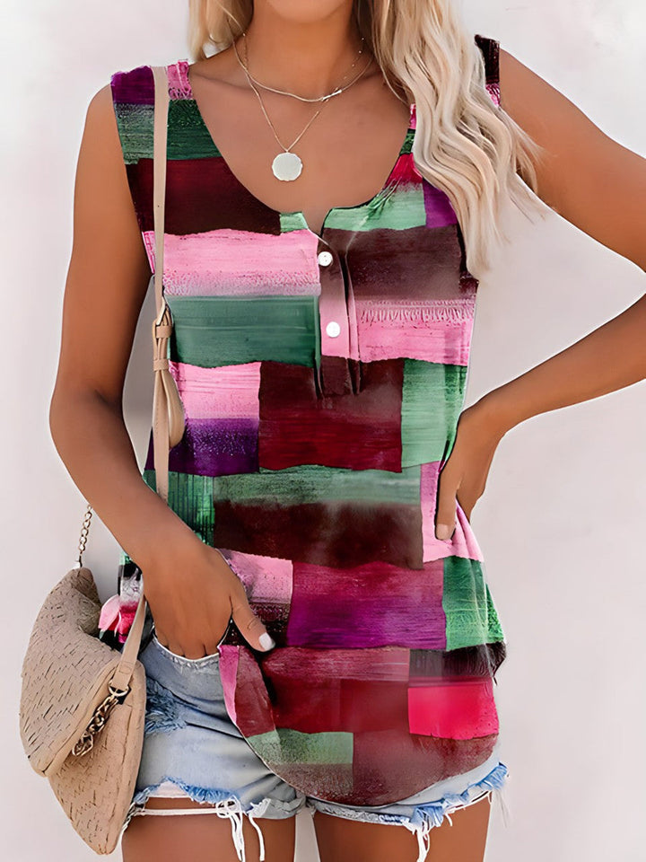 Aria™ -Vintage Tanktop Strip Shirt