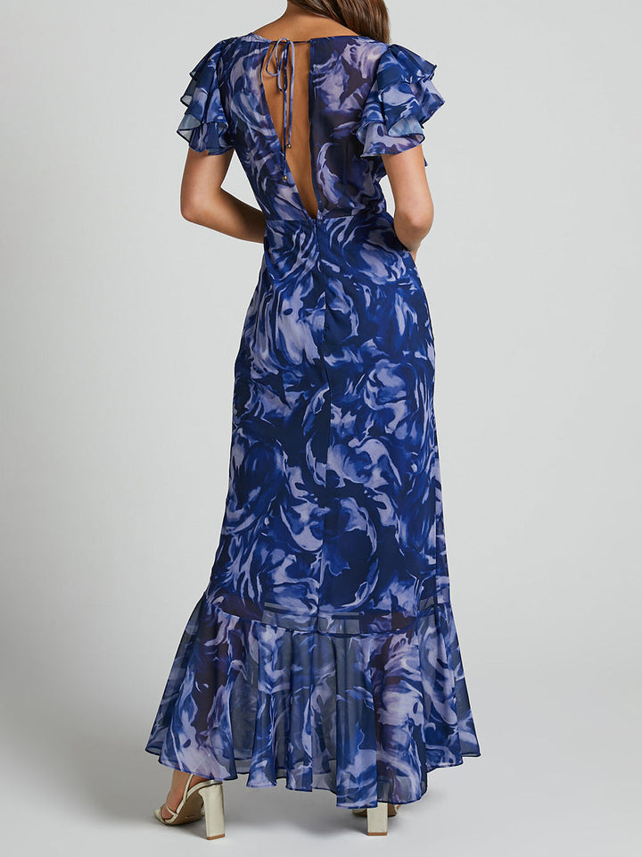 Scarlett™ - Elegant Long Dress With Ruffles
