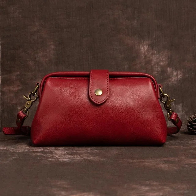 Alyssa™ - Retro Leather Handmade Bag