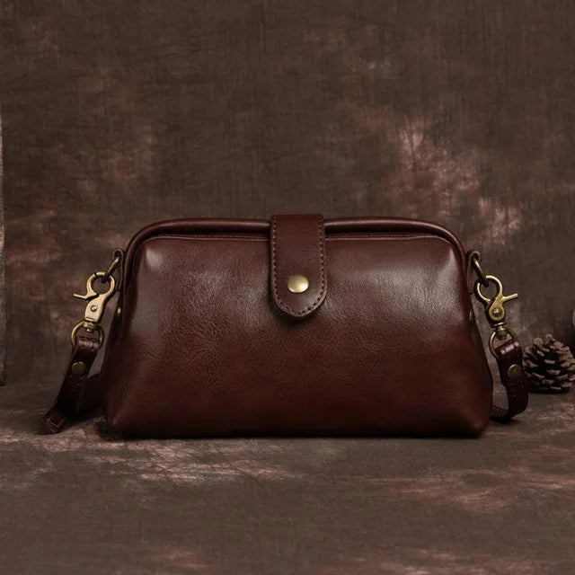Alyssa™ - Retro Leather Handmade Bag