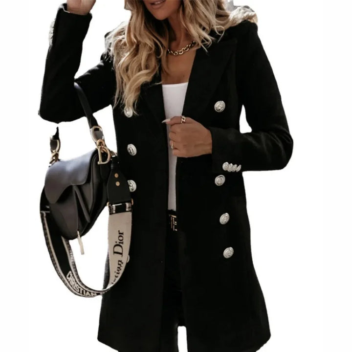 Olivia™ - Stylish Woolen Long Coat
