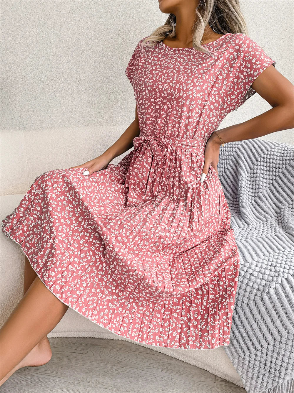 Victoria™ - Chic High Waist Spring Dress