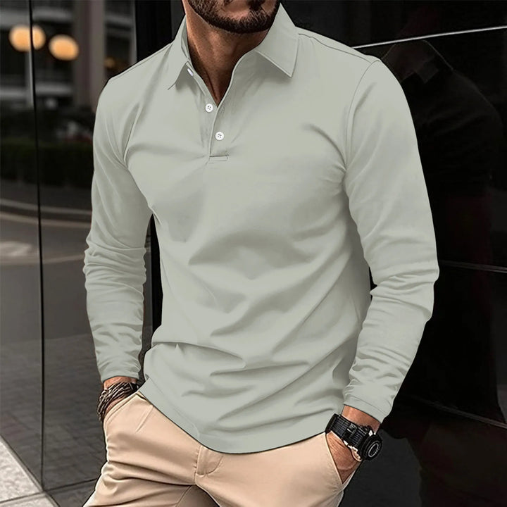 Ethan™ - Stylish Casual Long-Sleeved Polo