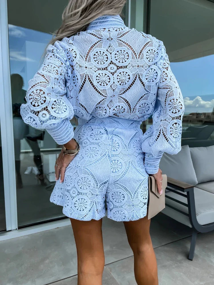Ella™ -  Elegant Fashionable Lace Two-Piece Set