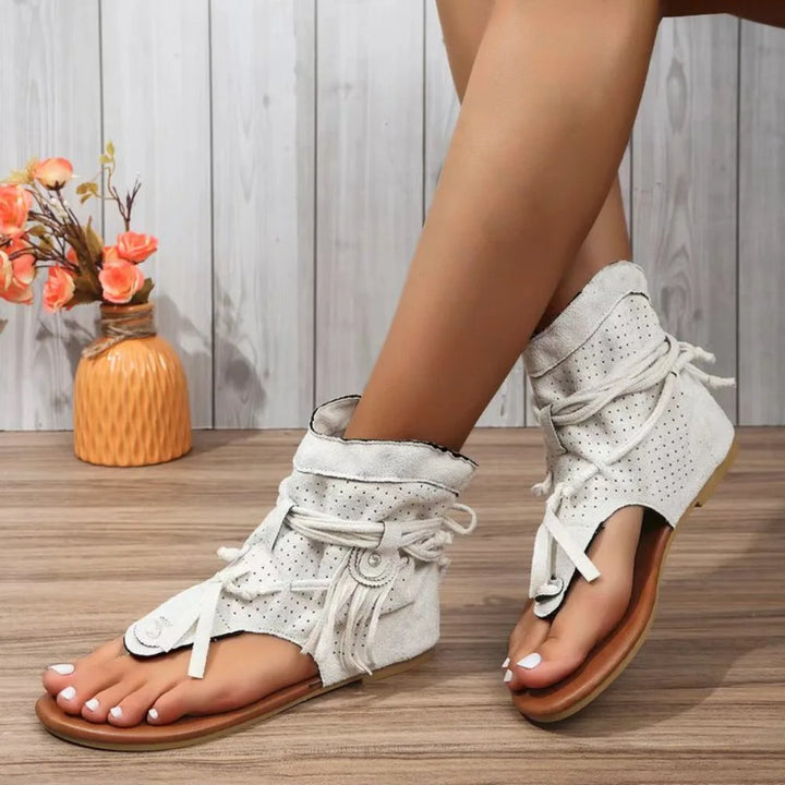 Luna™ - Vintage Fringe Accent Sandals