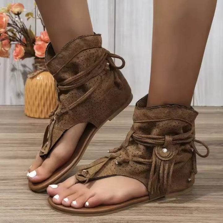 Luna™ - Vintage Fringe Accent Sandals