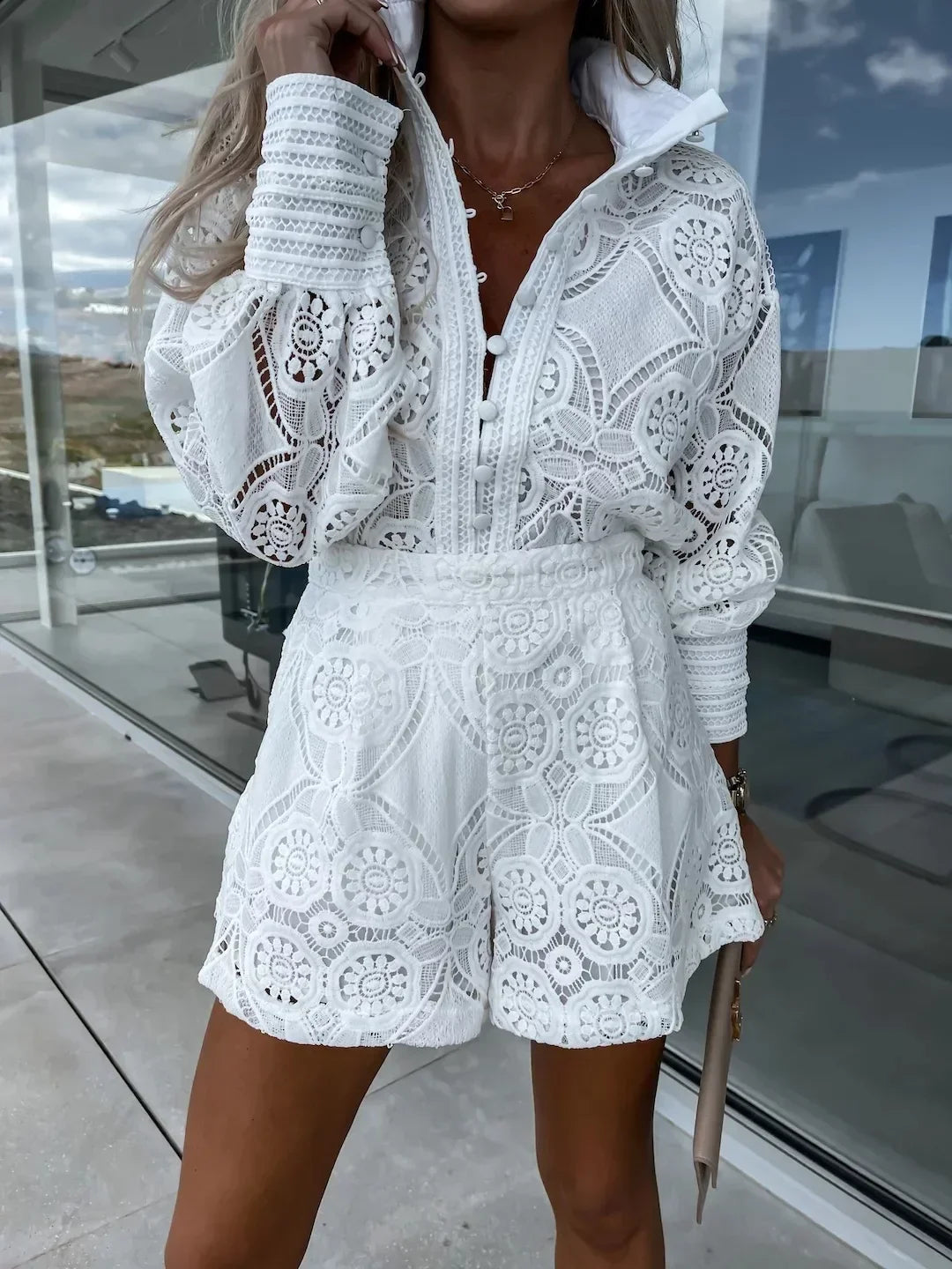 Ella™ -  Elegant Fashionable Lace Two-Piece Set