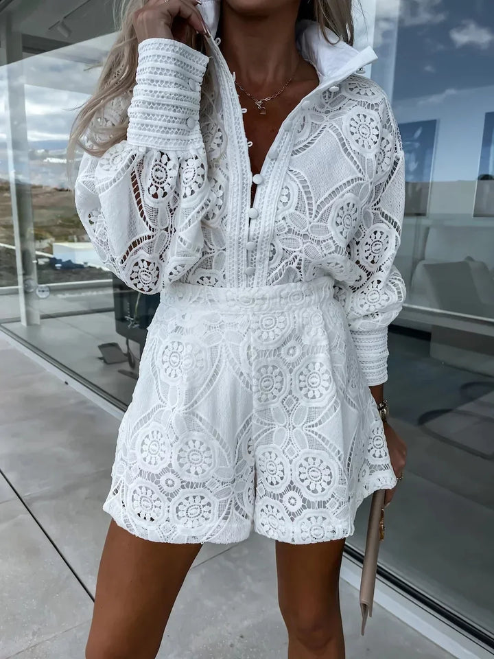 Ella™ -  Elegant Fashionable Lace Two-Piece Set