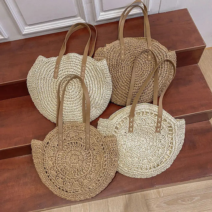 Hannah™ - Handmade Multifunctional Straw Handbag