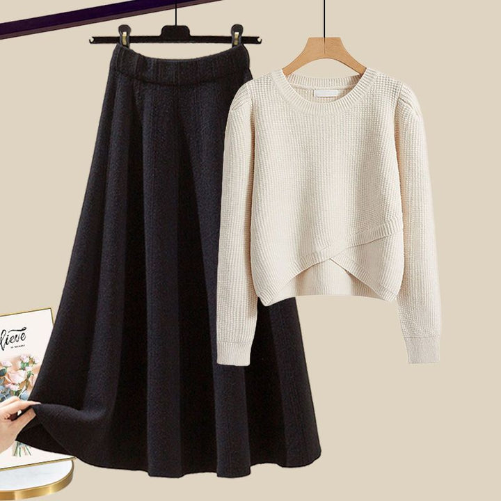 Addison™ - Stylish Knit Sweater And Skirt Lounge Set