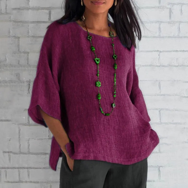 Aria™ - Loose Casual Linen Blouse