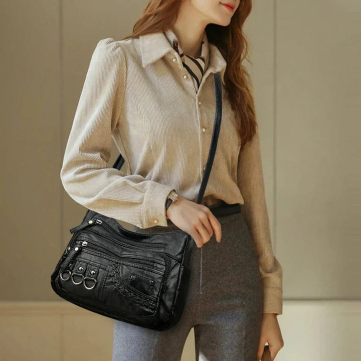 Olivia™ - Vintage Soft Zipper Leather Bag