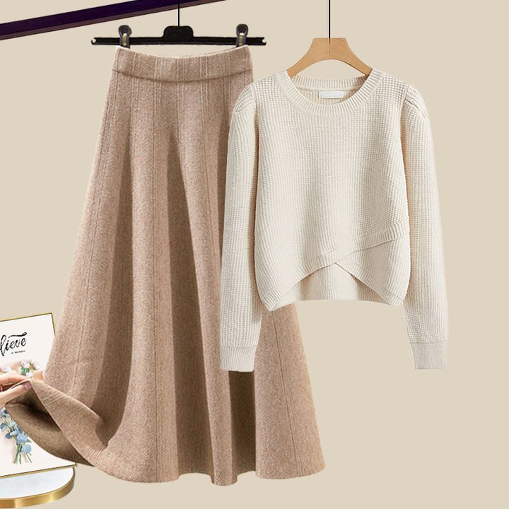 Addison™ - Stylish Knit Sweater And Skirt Lounge Set