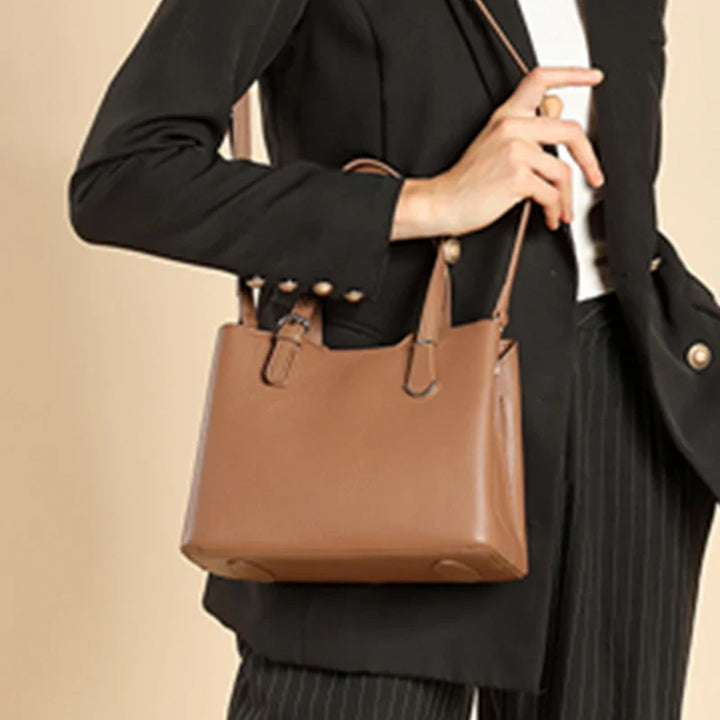 Aria™ - 3 Layers Genuine Leather Shoulder Bag