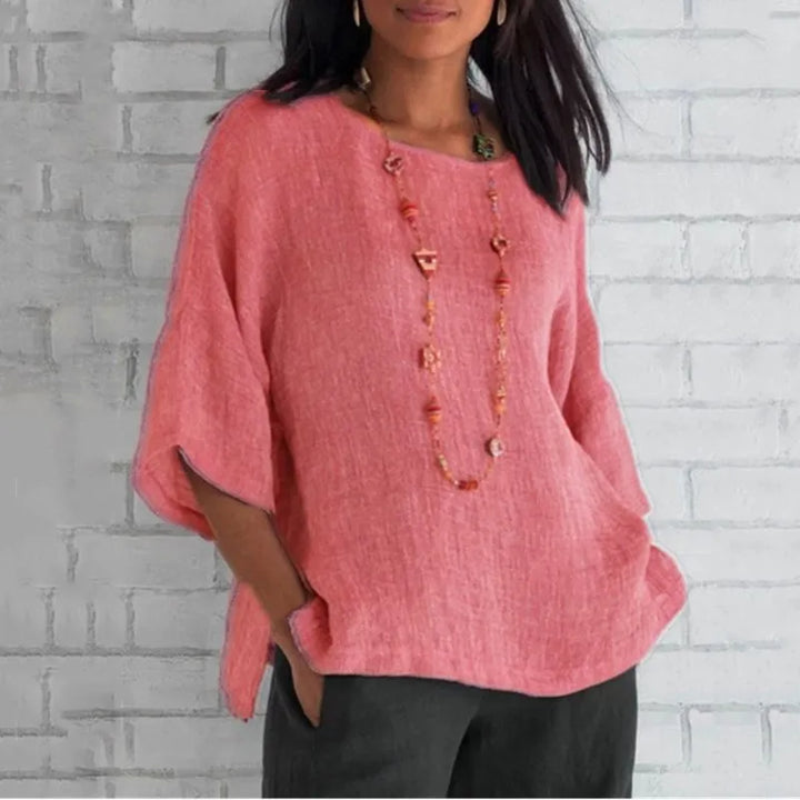 Aria™ - Loose Casual Linen Blouse
