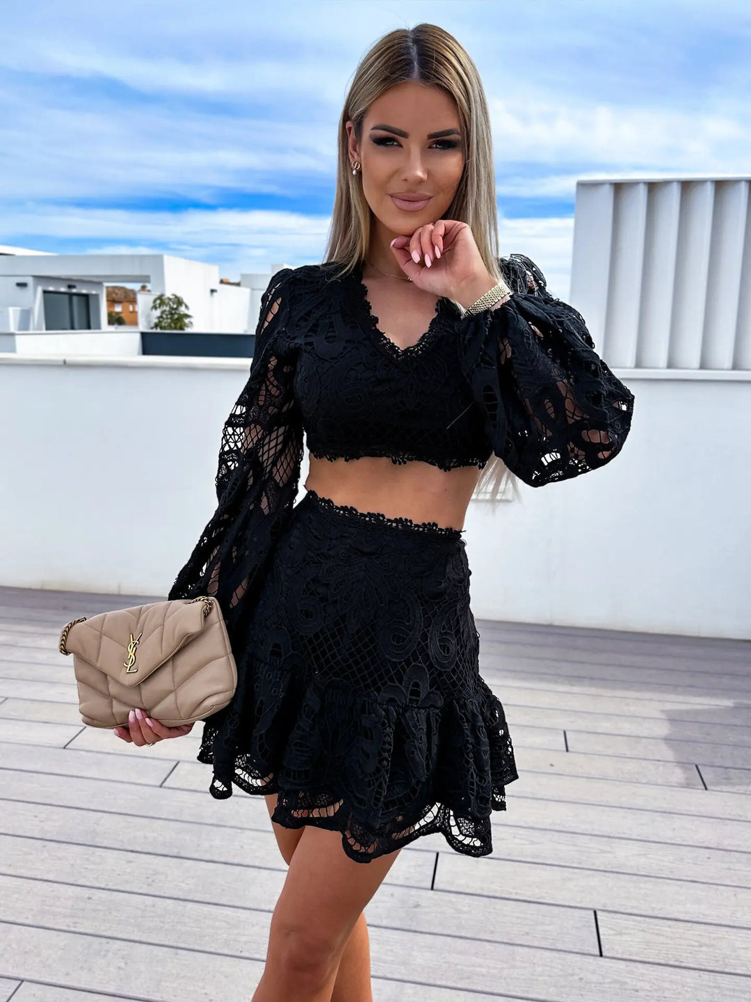 Aubrey™ - Chic Hollow Lace Summer Set