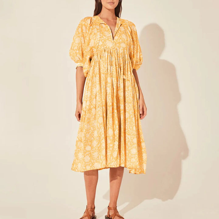 Aubrey™ - Boho Floral Dress