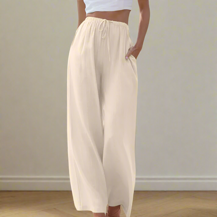 Zoe™ - Elegant Cotton and Linen Trousers