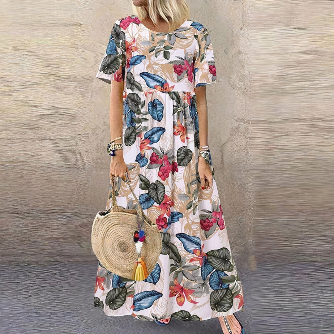 Isabella™ - Vibrant Floral Maxi Dress