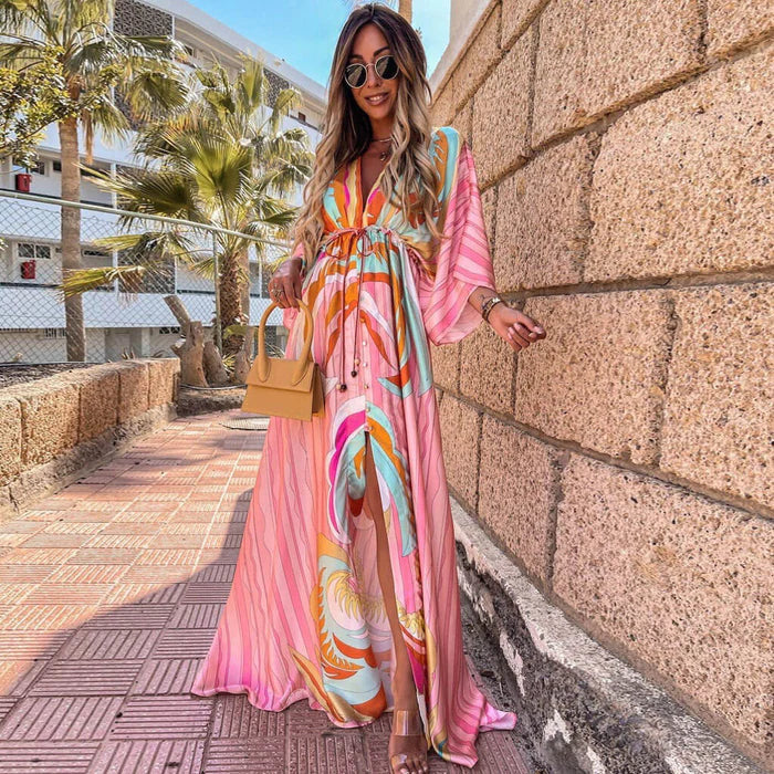 Lina™ - Stylish Colourful Dress