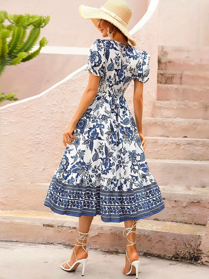 Savannah™ - Floral Print A-Line Dress