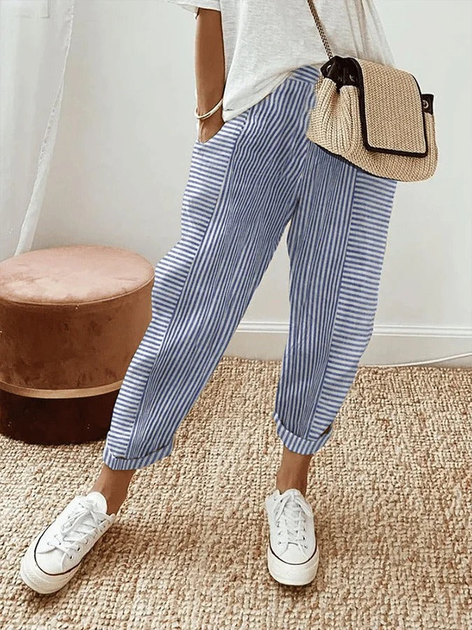 Avery™ - Casual Striped Trousers