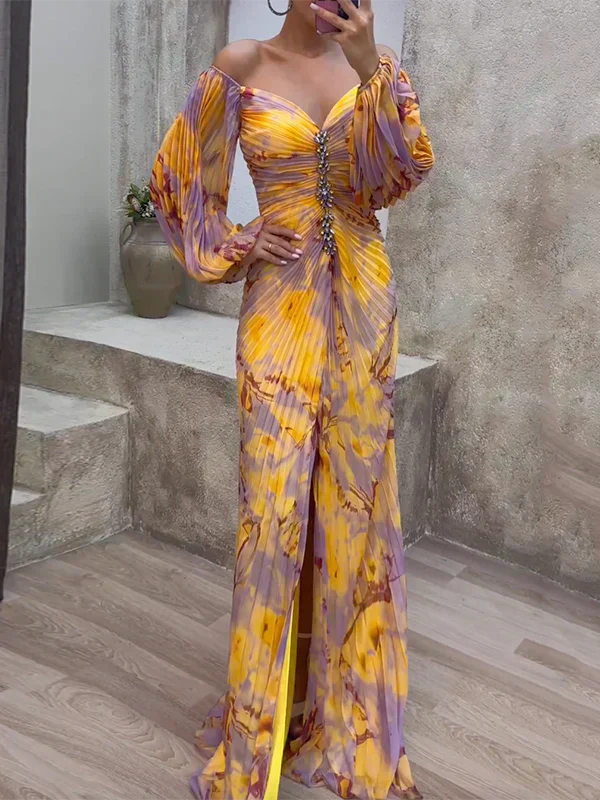 Harper™ - Elegant V-Neck Handmade Dress