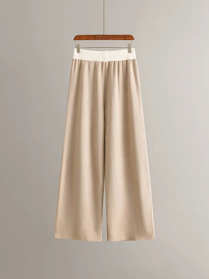 Riley™ - Stylish V-Neck Knit Top & Pants Set