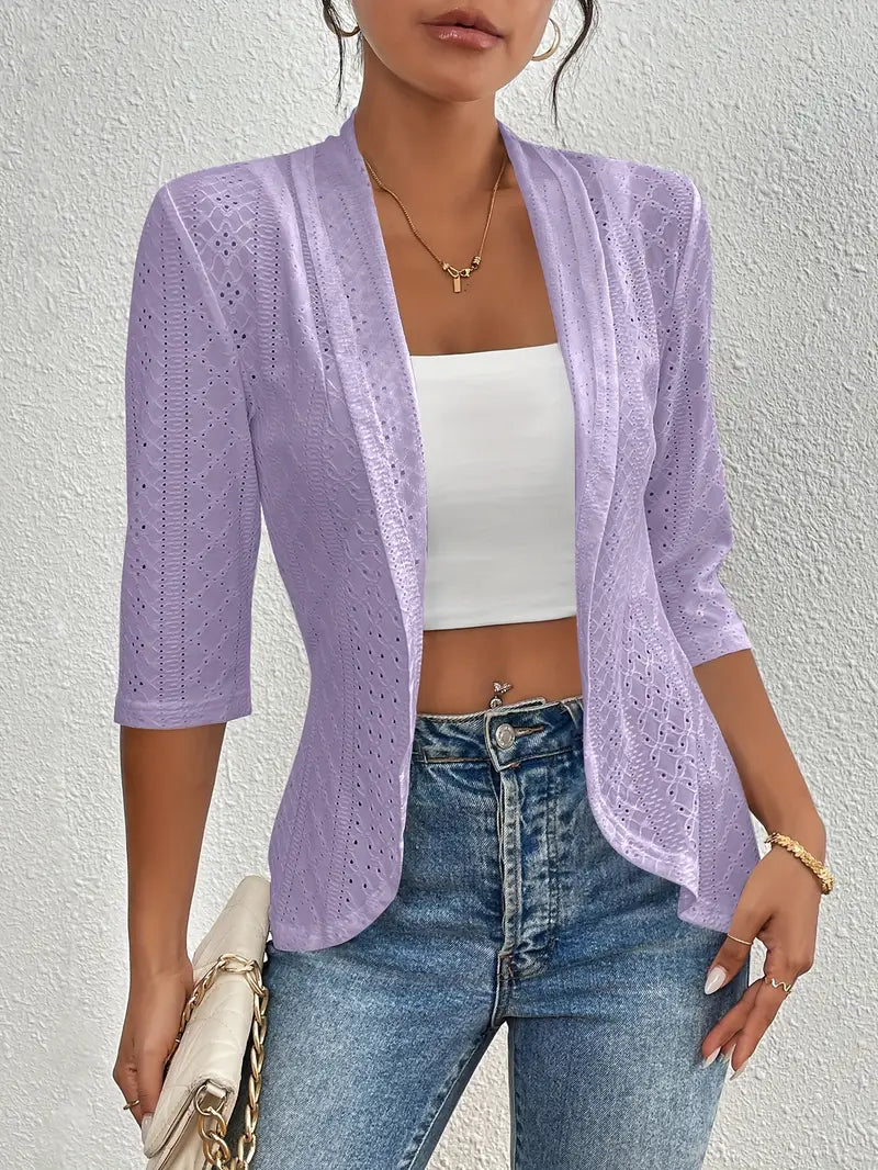 Penelope™ - Elegant Open-Front Jacket