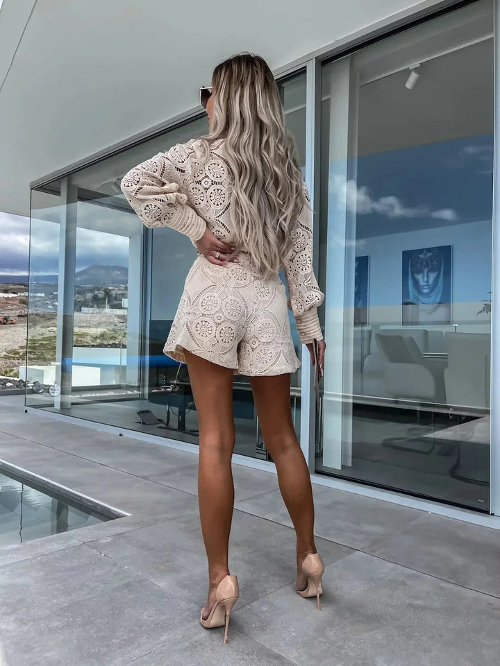 Ella™ -  Elegant Fashionable Lace Two-Piece Set