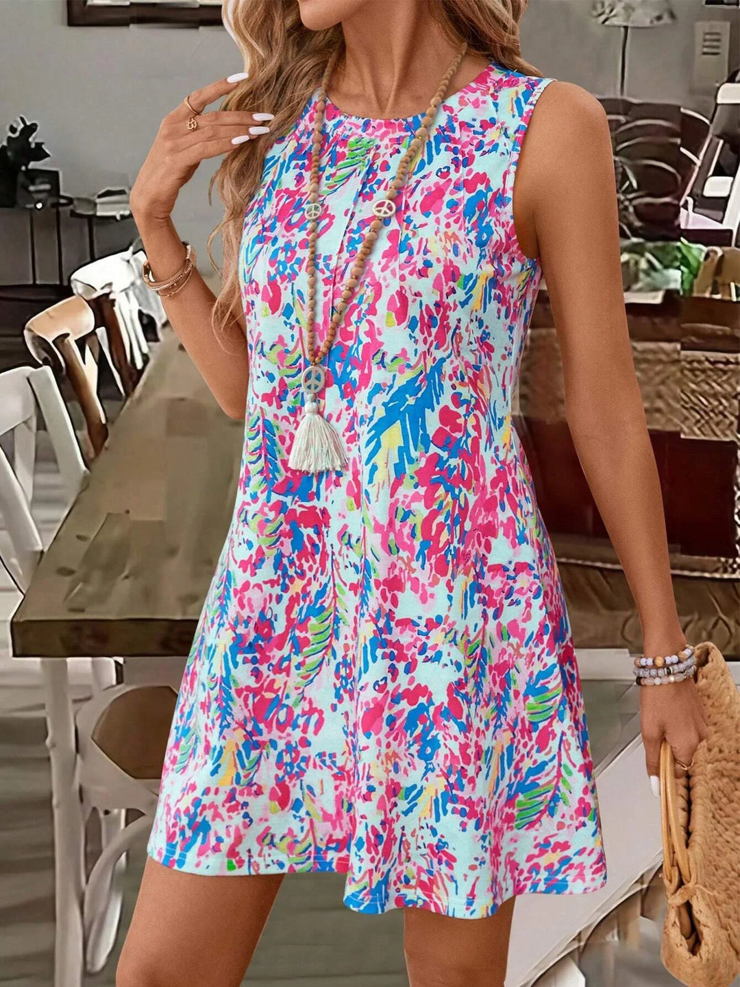 Lily™ - Floral Print Vacation Dress