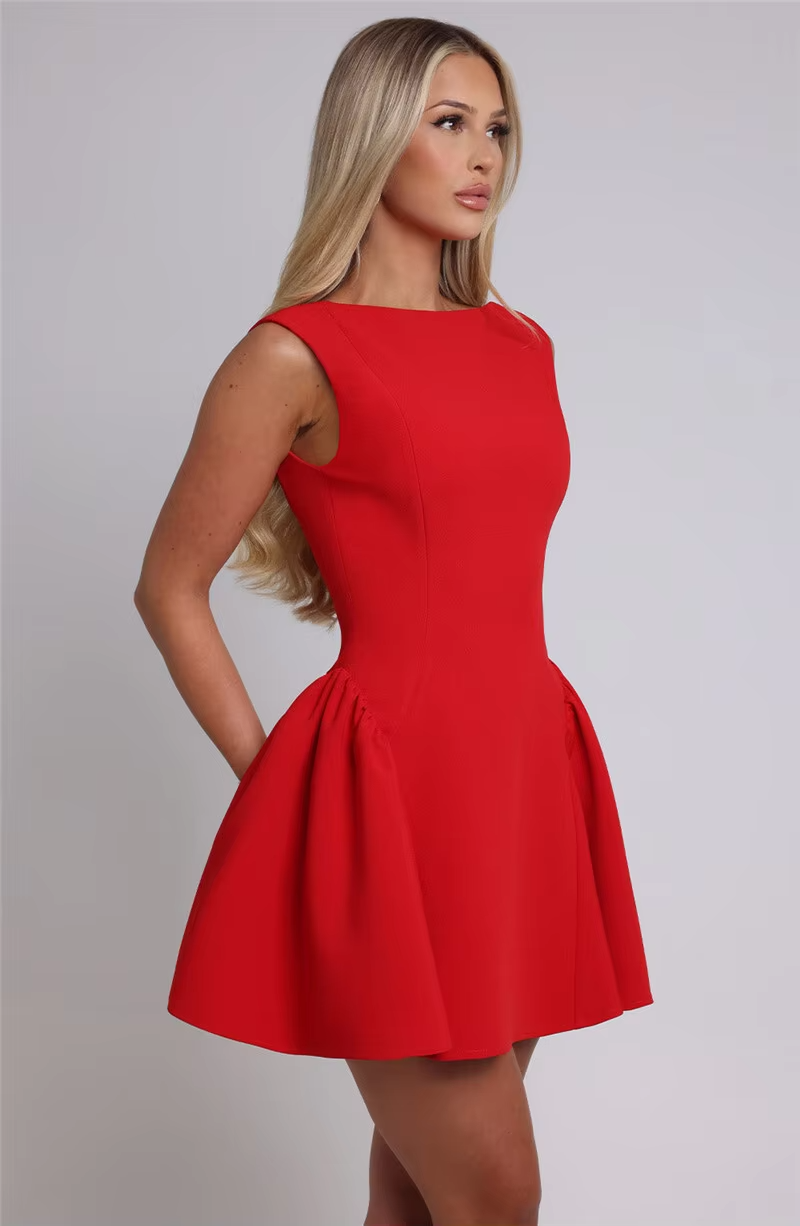 Zoe™ - Stylish Backless High Waist A-line Sexy Mini Dress