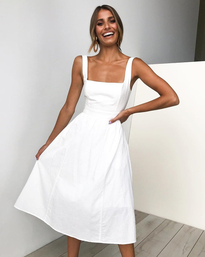 Aria™ - Timeless Square Neck Dress