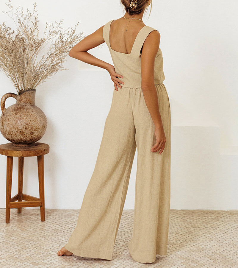 Lily™ - Chic Top with Wide-Leg Pants Set
