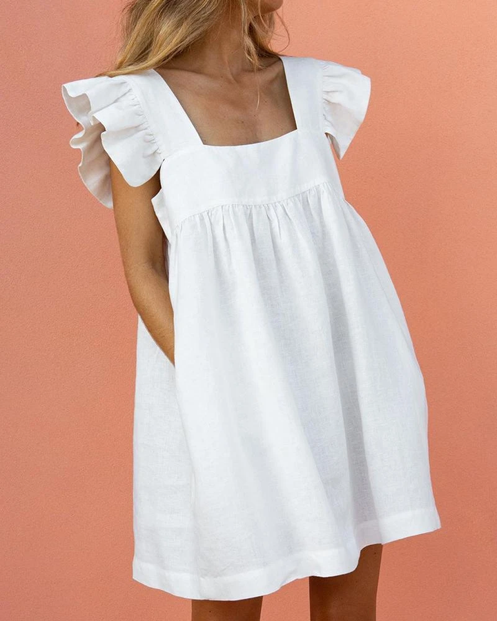 Alyssa™ - Effortless Flutter Sleeve Dress