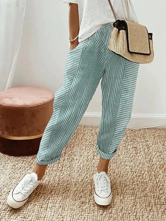 Avery™ - Casual Striped Trousers
