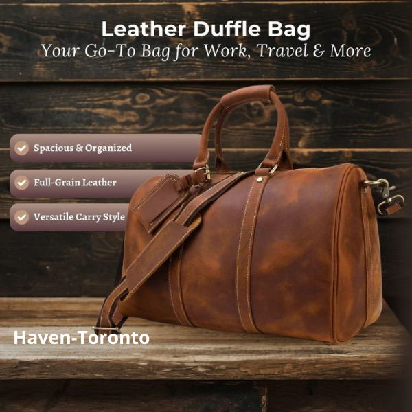 Zoe™ - Leather Duffle Bag